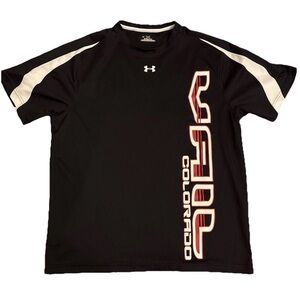 Under Armour Vail Colorado T-Shirt Size Medium Heat Gear Black Performance Wear